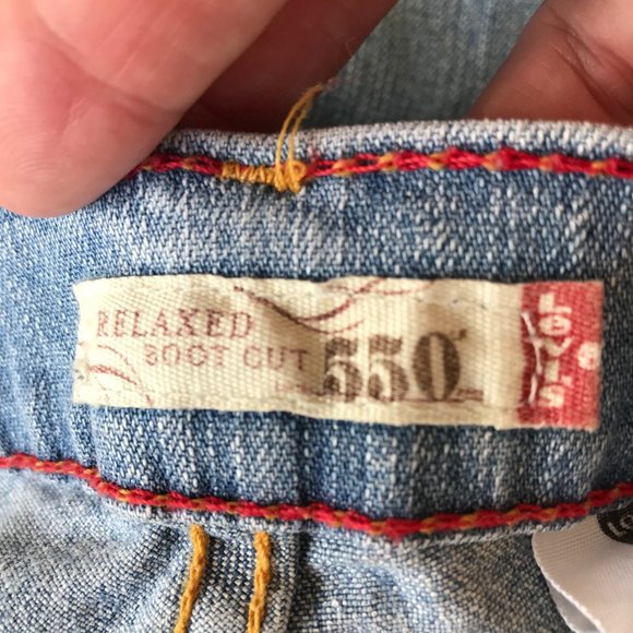 Levi's Relaxed Boot Cut 550 Jeans 14M Vintage 90's - Picture 14 of 15